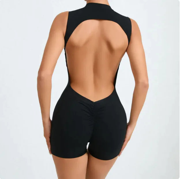 Backless Short Jumpsuit